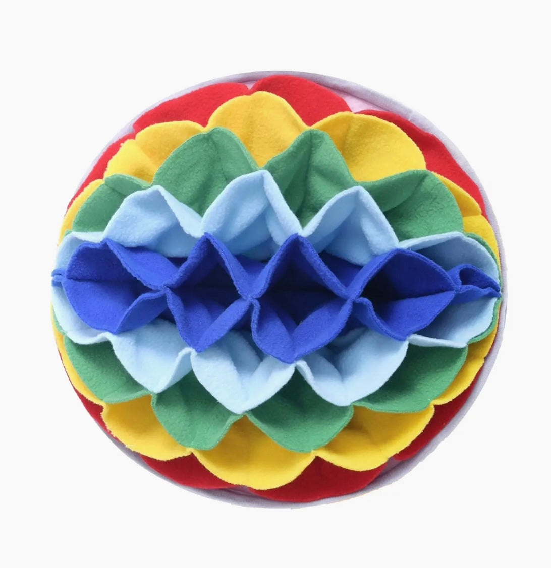 Rainbow Petal Snuffle Mat