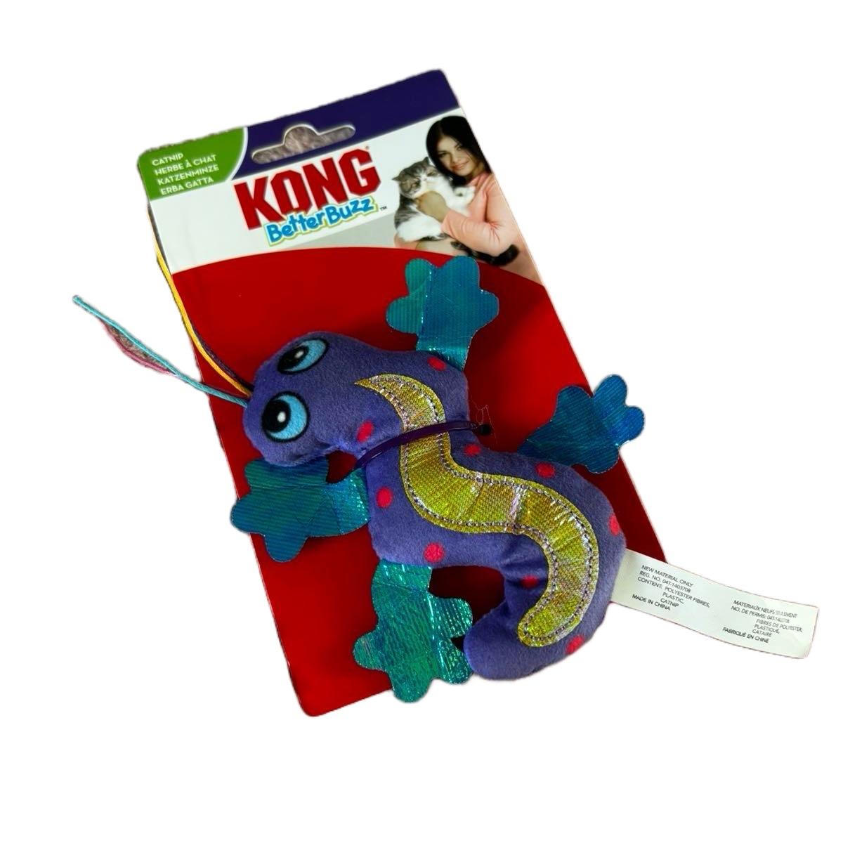 Kong Better Buzz Geck Catnip Toy for Cats - Interactive and Fun Playtime