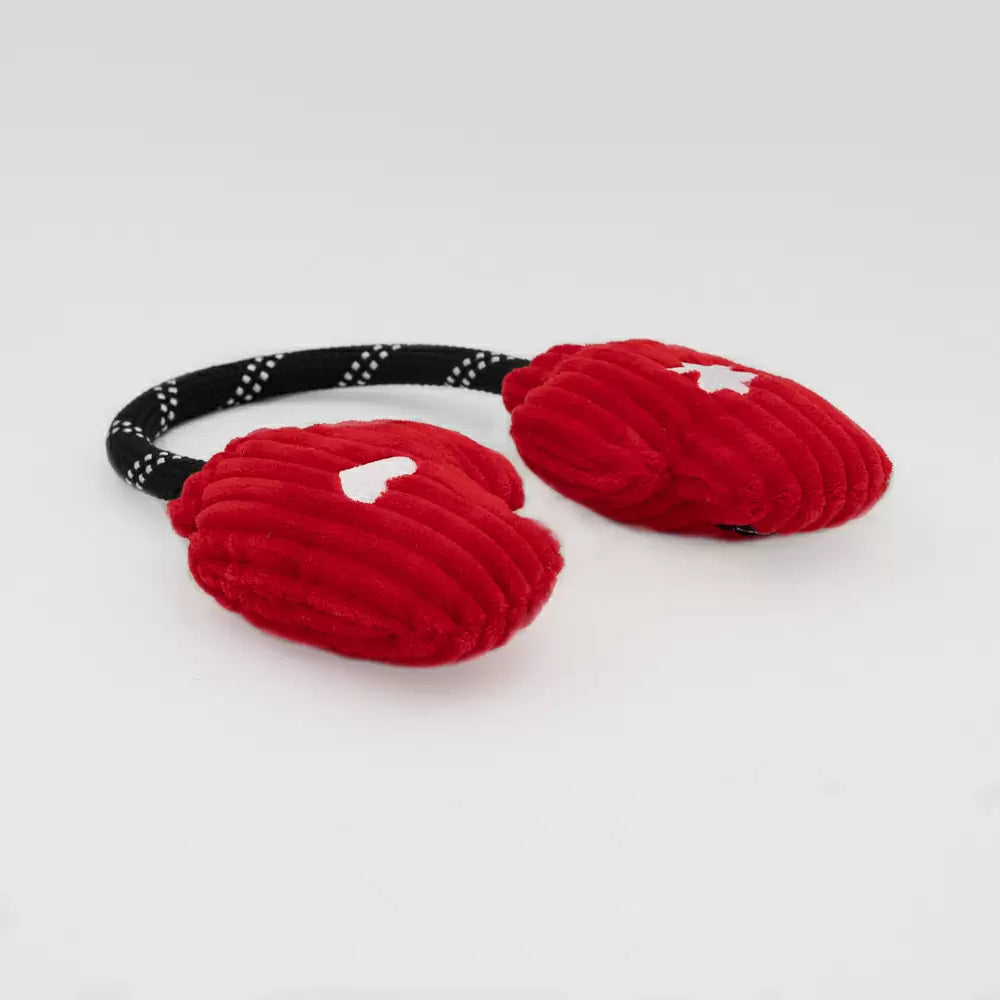 Festive RopeTugz Mittens Christmas Dog Toy