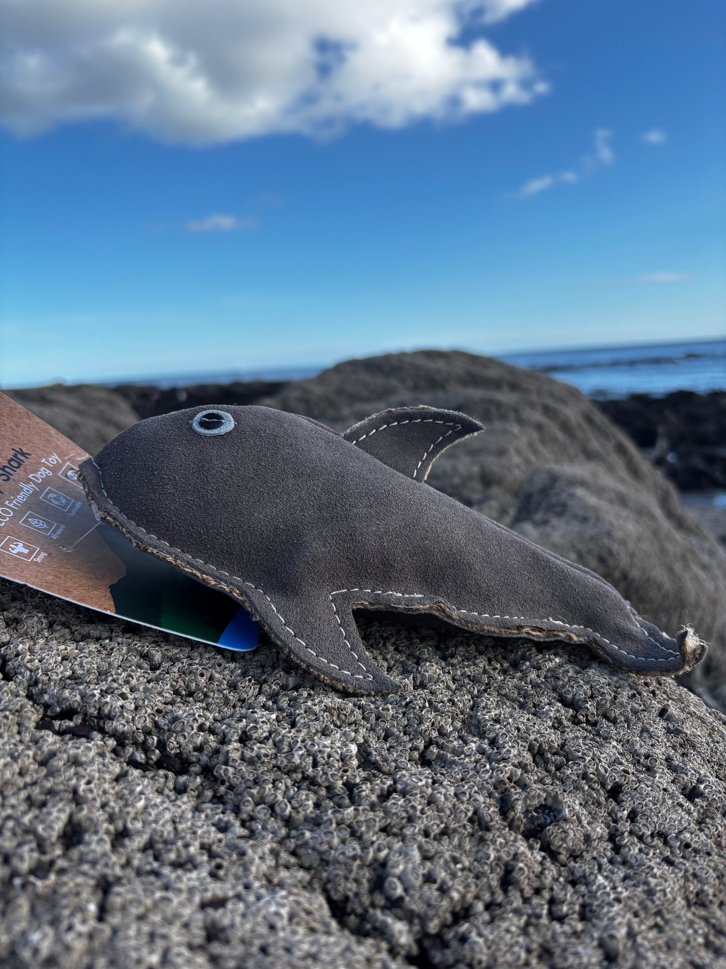 Sidney Shark- Eco Leather Dog Toy