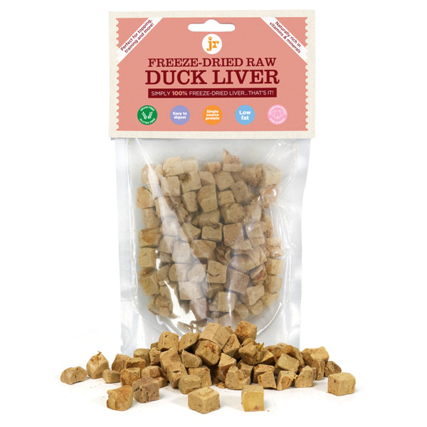 JR Freeze-Dried Duck Liver Treats - Natural Raw Dog & Cat Treat