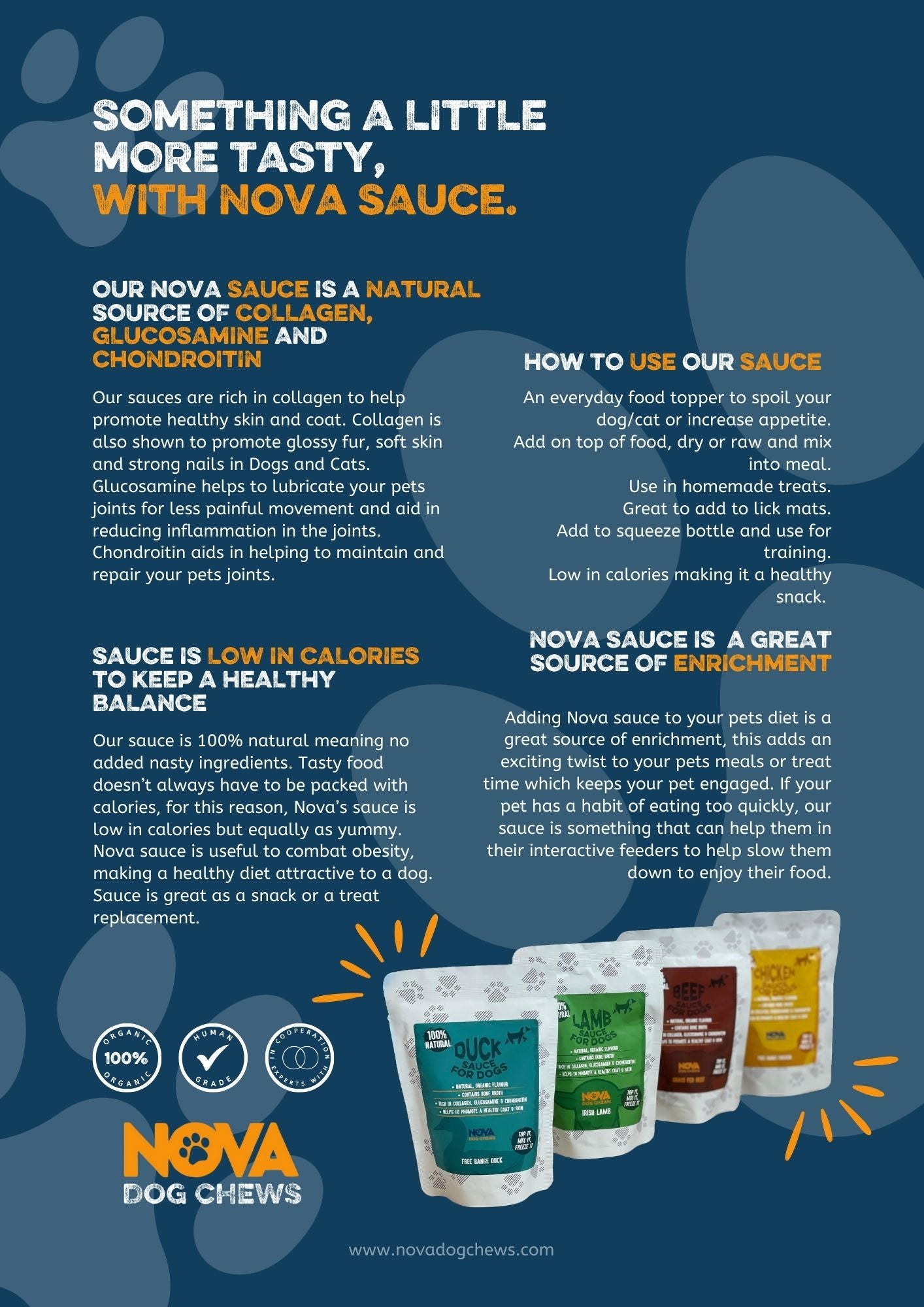 Nova Sauces for Dogs & Cats - 100ml