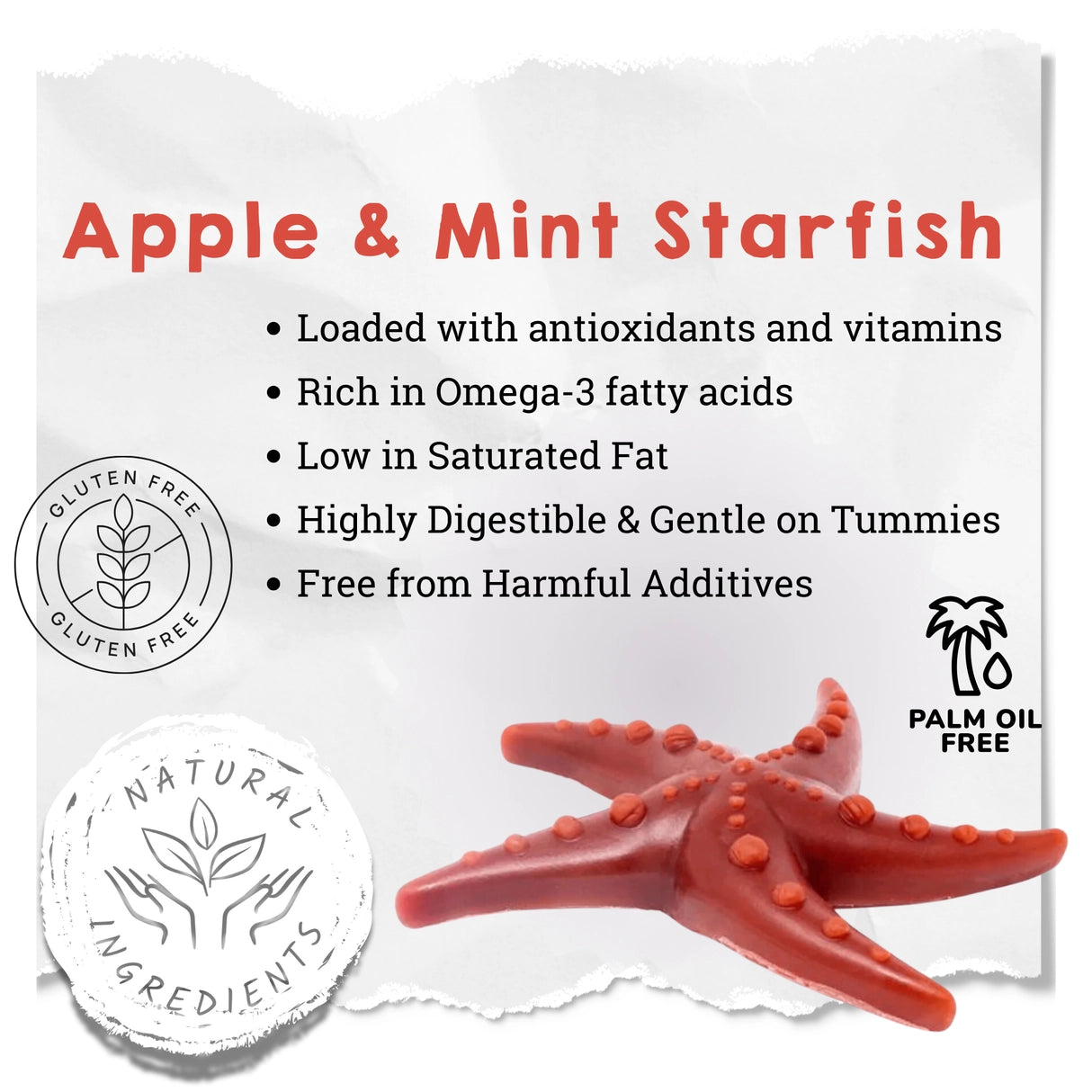 Apple, Mint & Broccoli Starfish Large