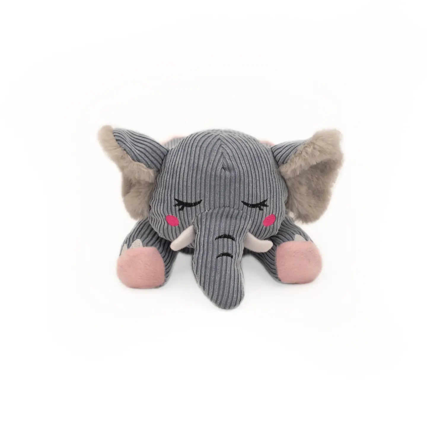 ZippyPaws Snooziez with Shhhqueaker - Elephant