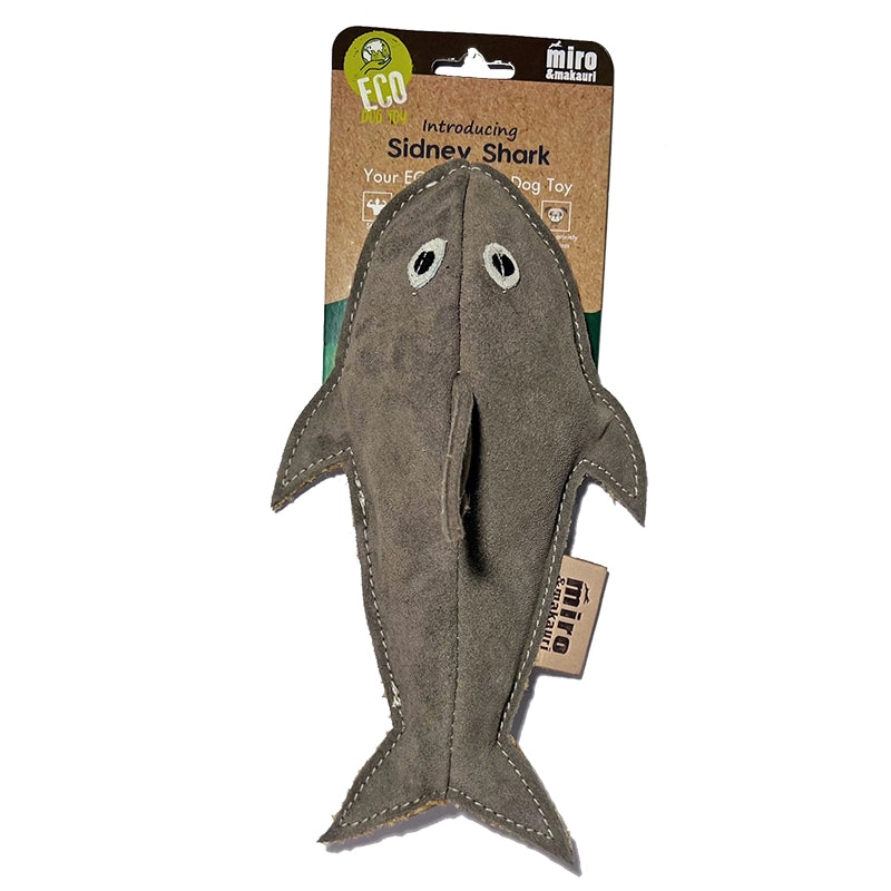 Sidney Shark- Eco Leather Dog Toy