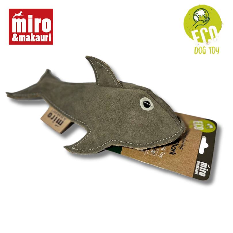 Sidney Shark- Eco Leather Dog Toy