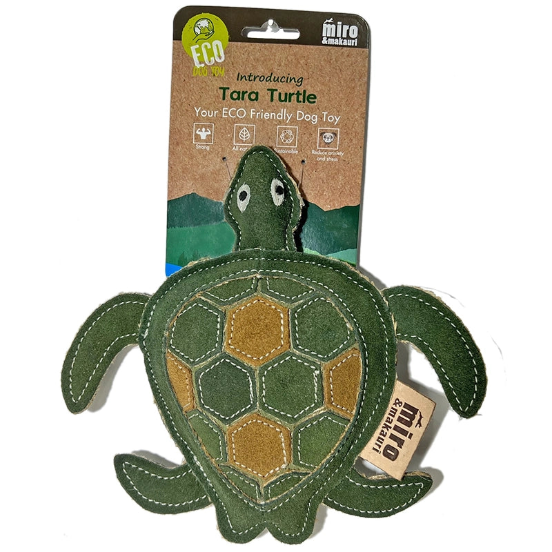 Tara Turtle- Eco Leather Dog Toy