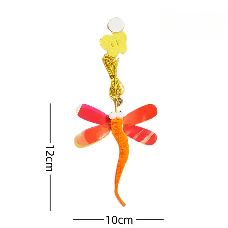 Hanging Dragonfly Cat Toy 3 Pack