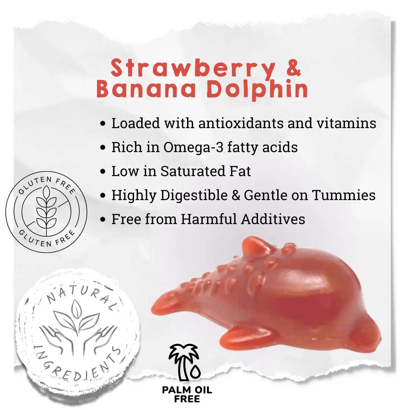 Strawberry & Banana Dolphin Medium
