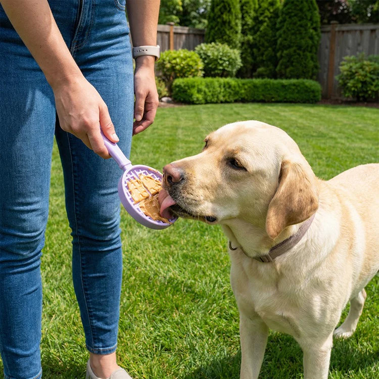 Sodapup Lick Stick Interactive Enrichment For Dogs Waffle Purple