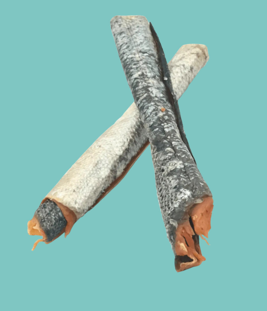 Salmon skin with meat 18-22cm
