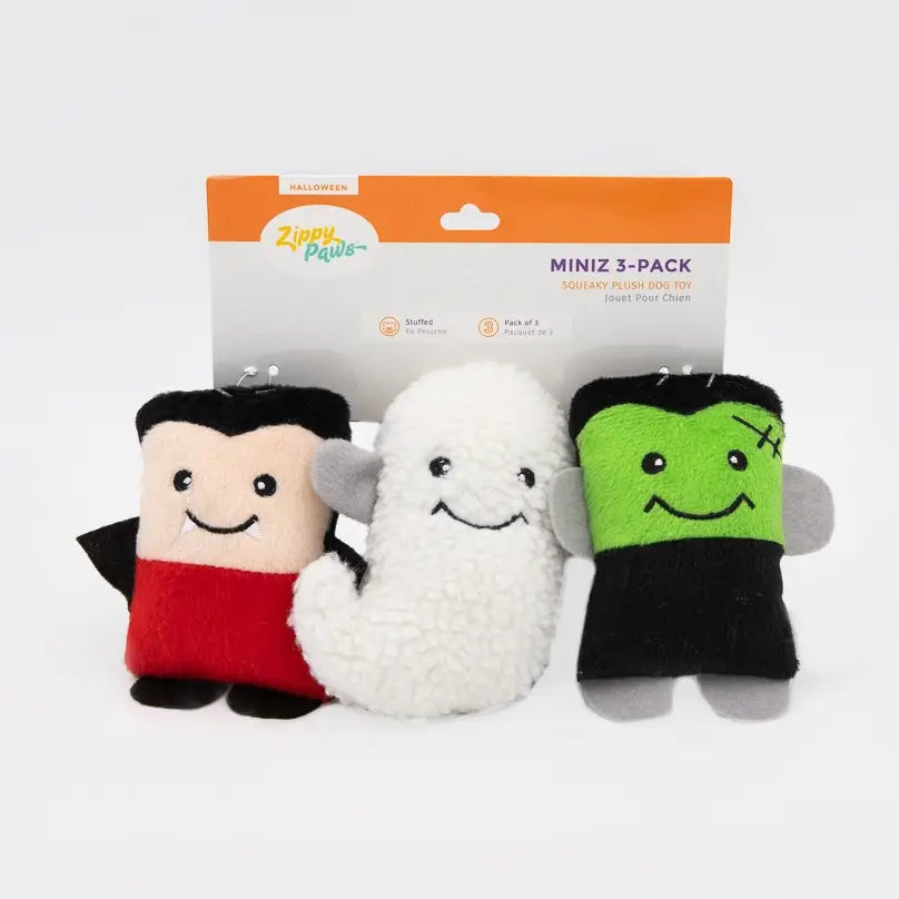 Halloween Miniz - Monsters (3-pack) - Dog Toy