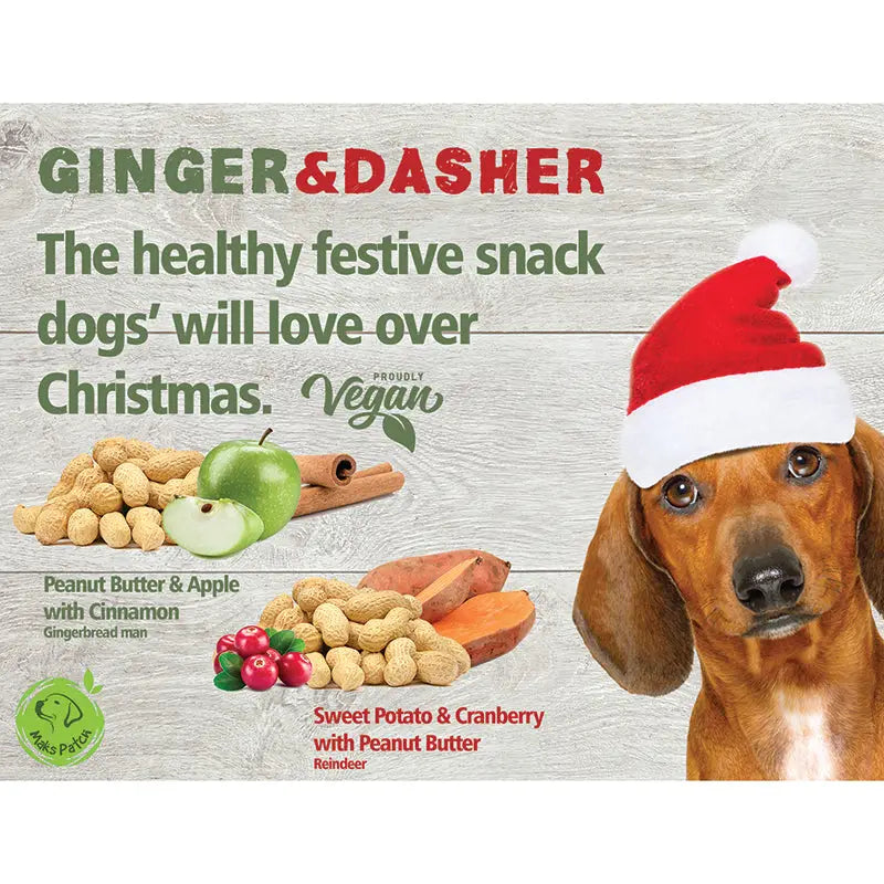 Maks’Patch Ginger & Dasher Christmas Veggie Treats Large 12cm