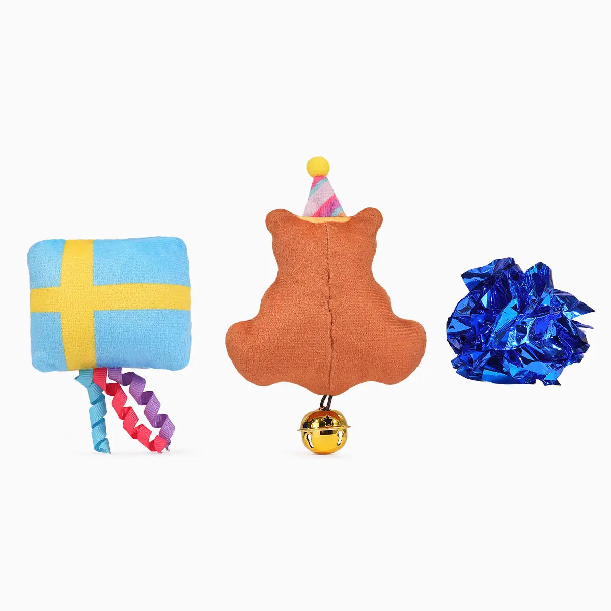 Yappy Birthday | Bear & Gift - Cat Birthday Toy