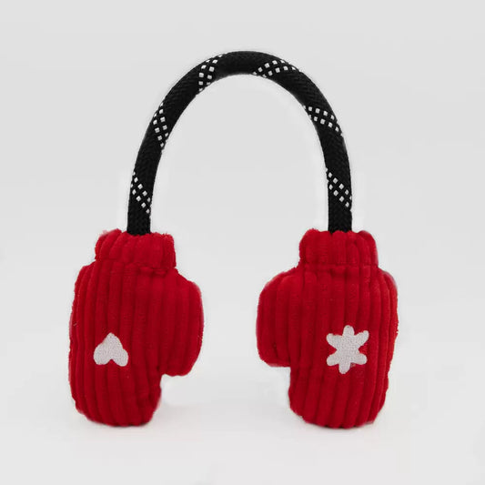 Festive RopeTugz Mittens Christmas Dog Toy