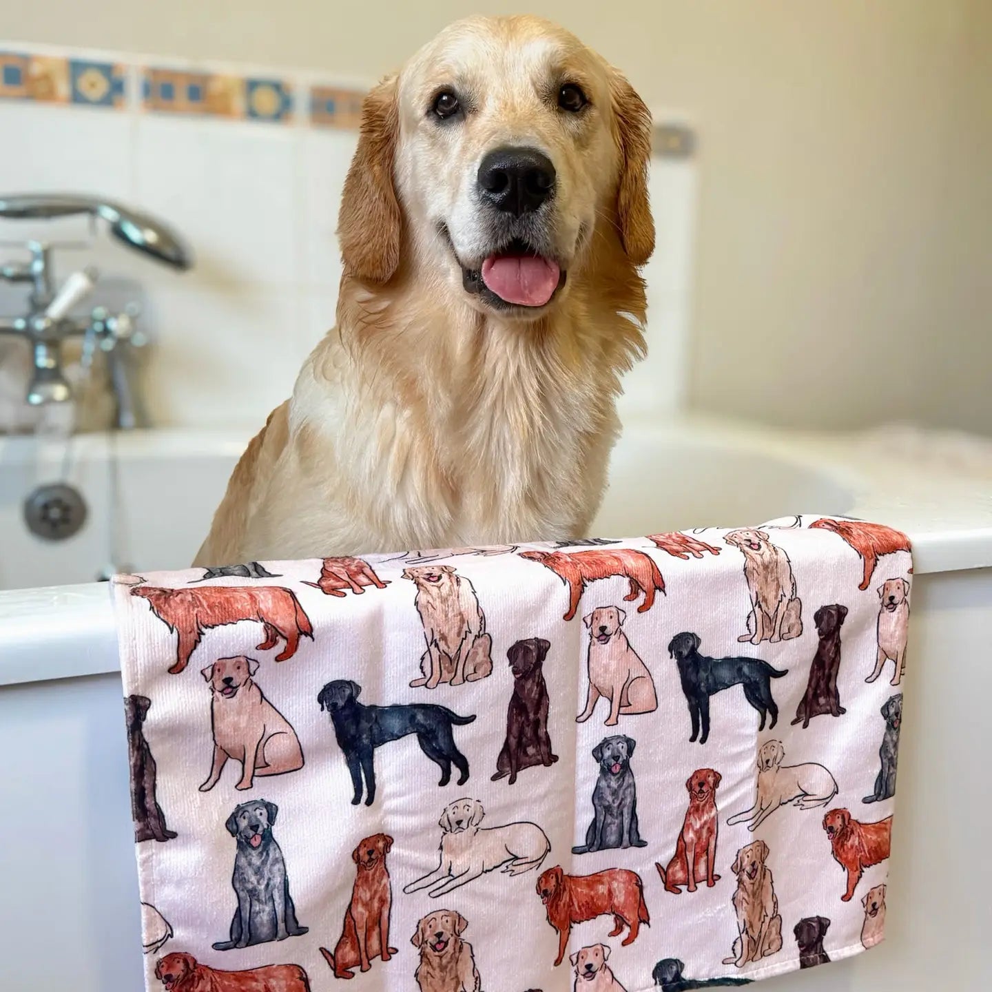 Paw Print Boutique The Labrador / Retriever Dog Towel