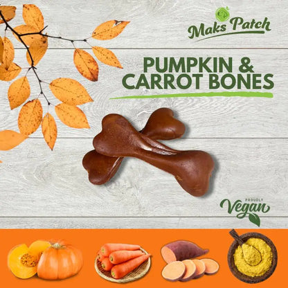 Pumpkin & Carrot Bones 10cm