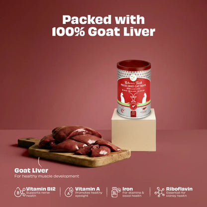 Pawfect Freeze Dried Goat Liver Treats For Cats 50g