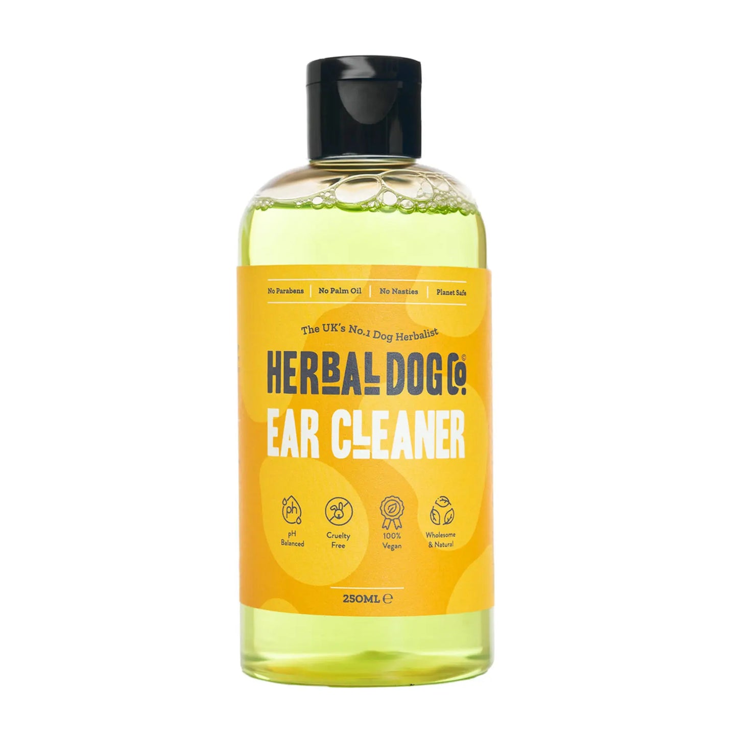 Herbal Dog Co Botanical Ear Cleaner For Pets: Soothe Itchy, Gunky, Waxy, & Smelly Ears 250ml