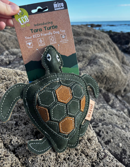 Tara Turtle- Eco Leather Dog Toy