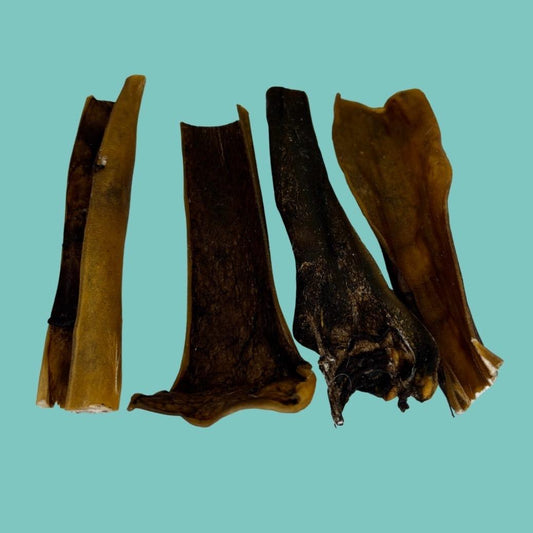 Naturally Dried Venison Skin Chews for Dogs 100g