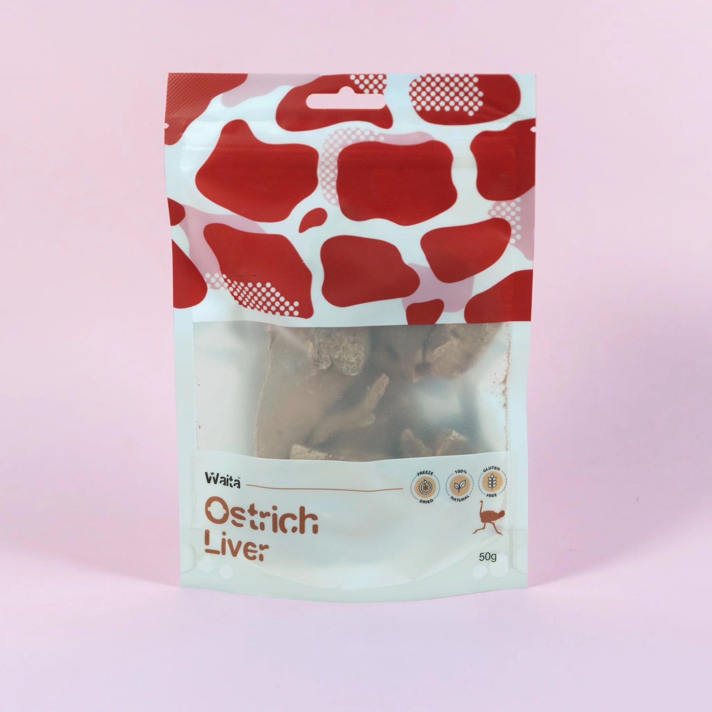 Waita Freeze Dried Ostrich Liver 50g