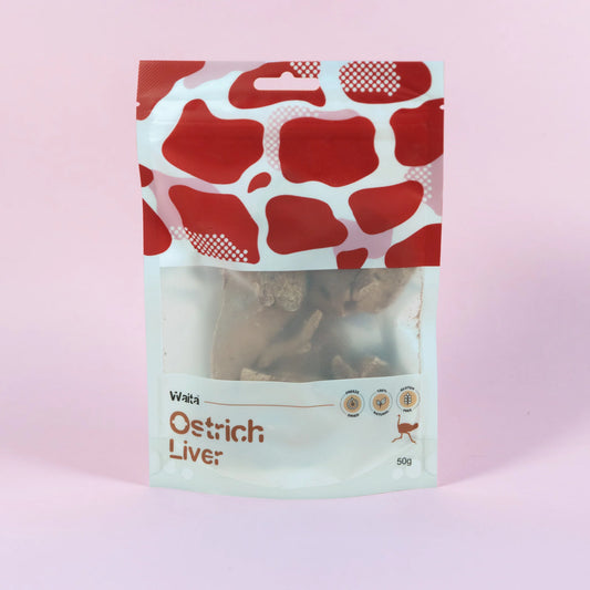 Waita Freeze Dried Ostrich Liver 50g
