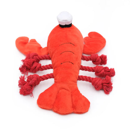 ZippyPaws Luca Lobster - Squeaker & Crinkle Playful Pal Dog Toy