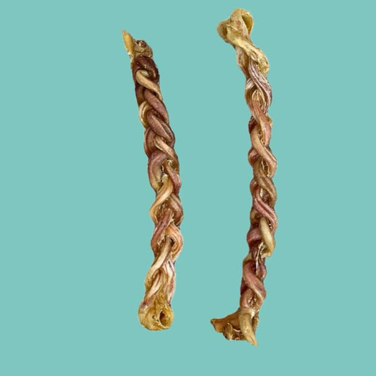 Braided 15cm Lamb Pizzle Natural Dog Treat