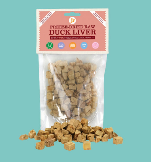 JR Freeze-Dried Duck Liver Treats - Natural Raw Dog & Cat Treat