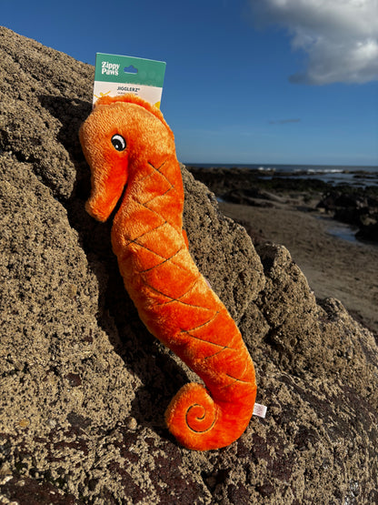 Zippy Paws Jigglerz - Giant Seahorse Squeaky Dog Toy