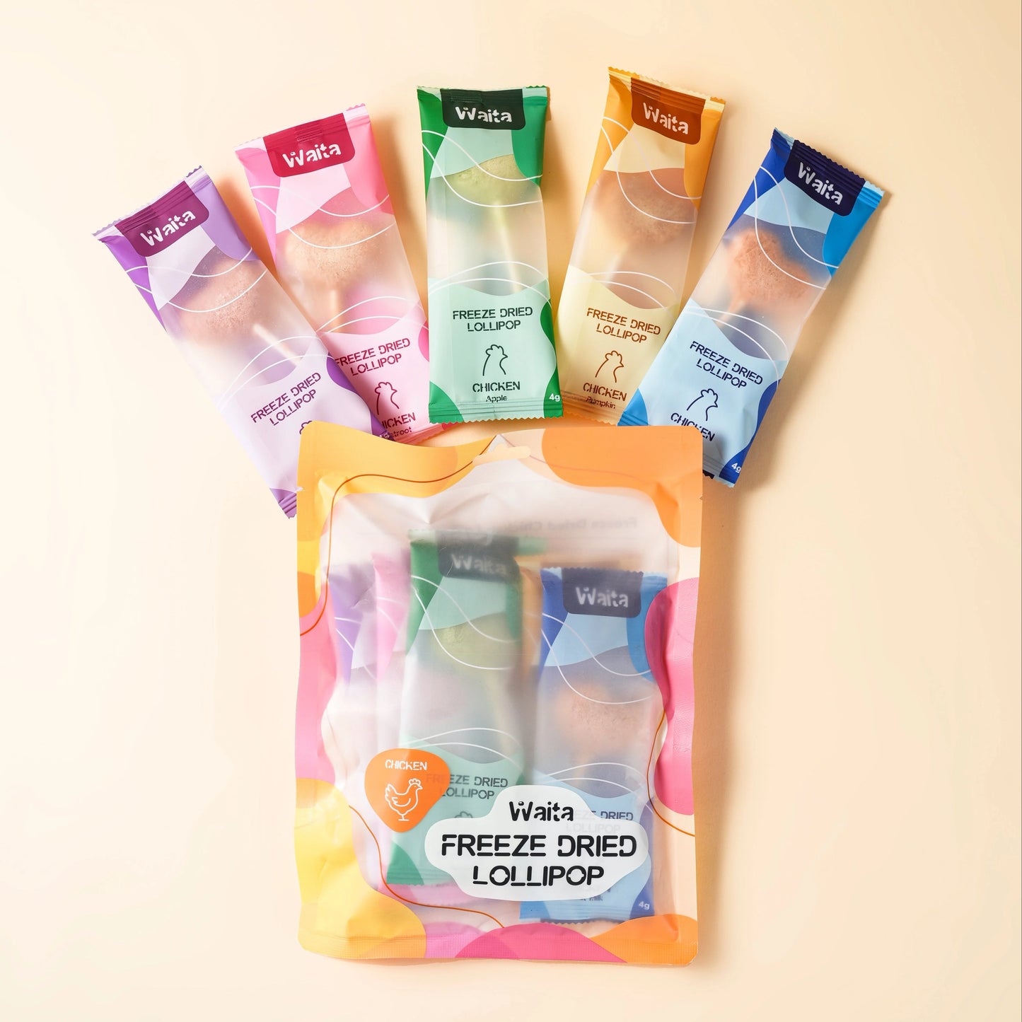 Waita Freeze Dried Lollipops For Cats & Dogs CHICKEN