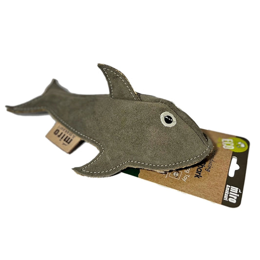 Sidney Shark- Eco Leather Dog Toy
