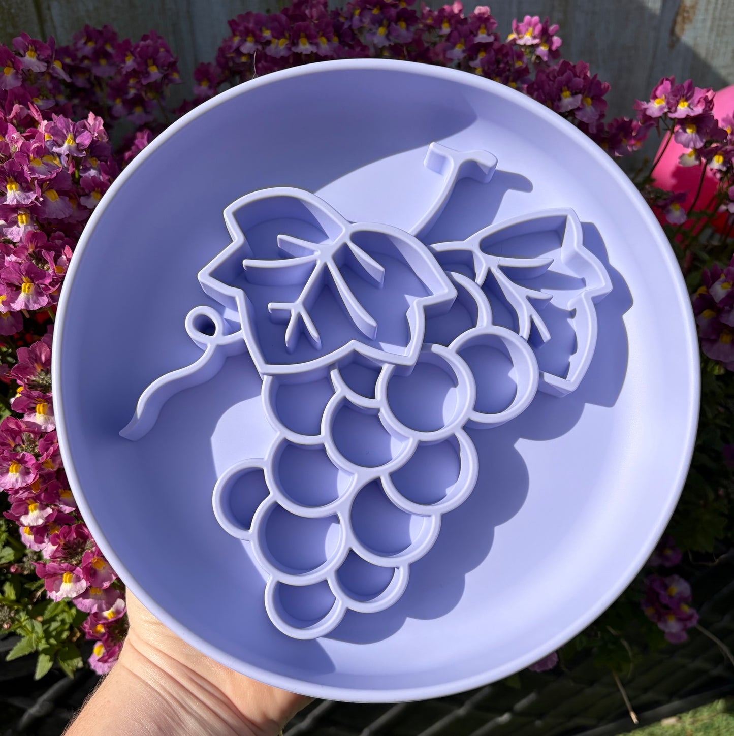 Lilac Grape Dog Enrichment Slow Feeder & Licki Bowl