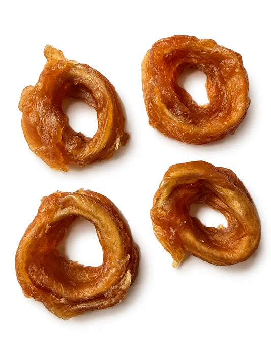 Rabbit, Duck & Cod Soft Treat Rings For Dogs 100g
