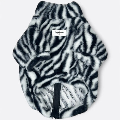 Paw Print Boutique Dog Fleece Zebra Print