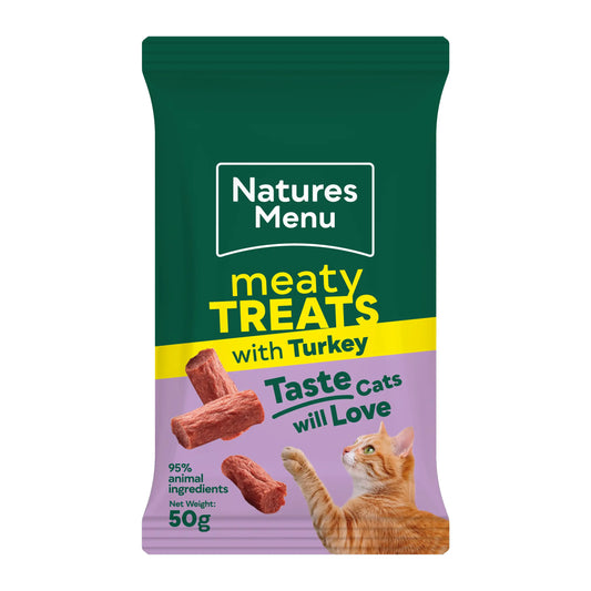 Natures Menu Meaty Cat Treats - Turkey 50g