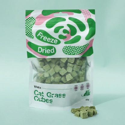 Waita Freeze-Dried Cat Grass Cubes 50g