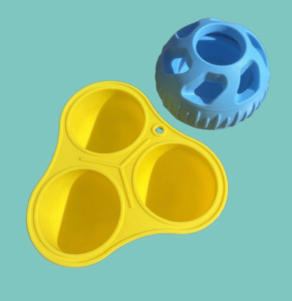 Frozen Treat Dispenser Dog Toy With Molds