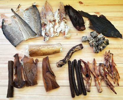 Chicken & Beef Free 24 Item Treat & Chew Bundle Box For Dogs