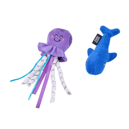 Zippyclaws Mesh Mate Jellyfish or Whale Catnip Cat Toy