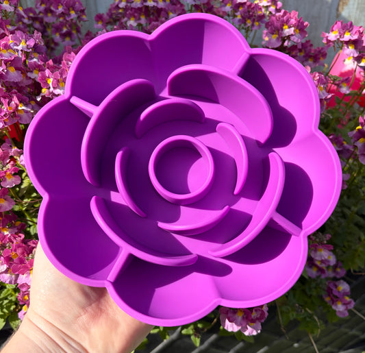 Flower Purple Dog Enrichment Feeder & Licki Bowl