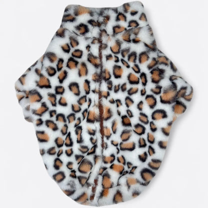 Paw Print Boutique Dog Fleece Fluffy & Fabulous Leopard Print
