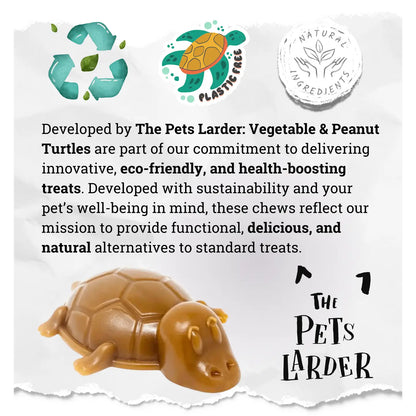 Peanut Butter Natural Dog Treat Turtle Medium