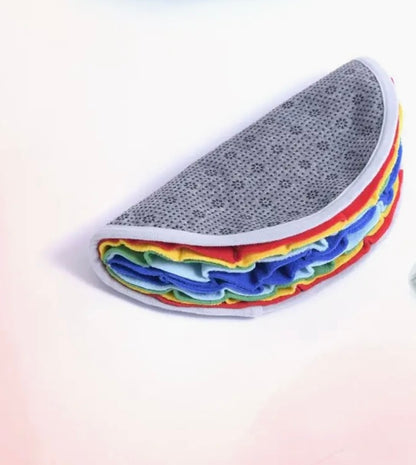 Rainbow Small Petal Snuffle Mat