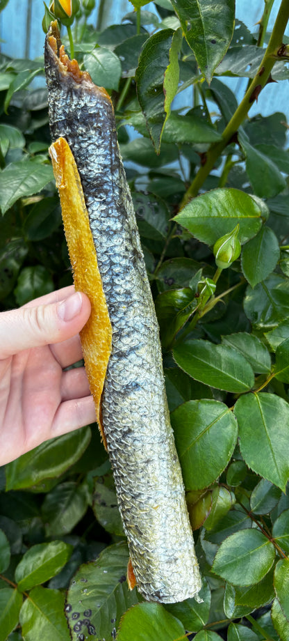 Natural Dog Treat Salmon skin with meat 2 sizes