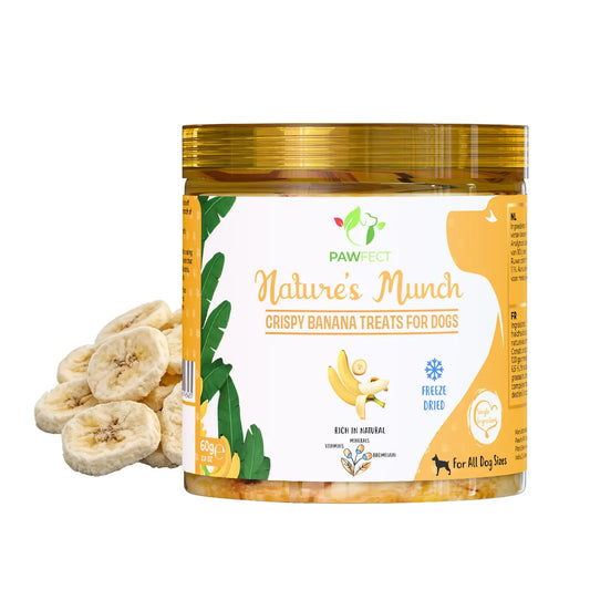 Pawfect Freeze Dried Banana Treats For Dogs 60g