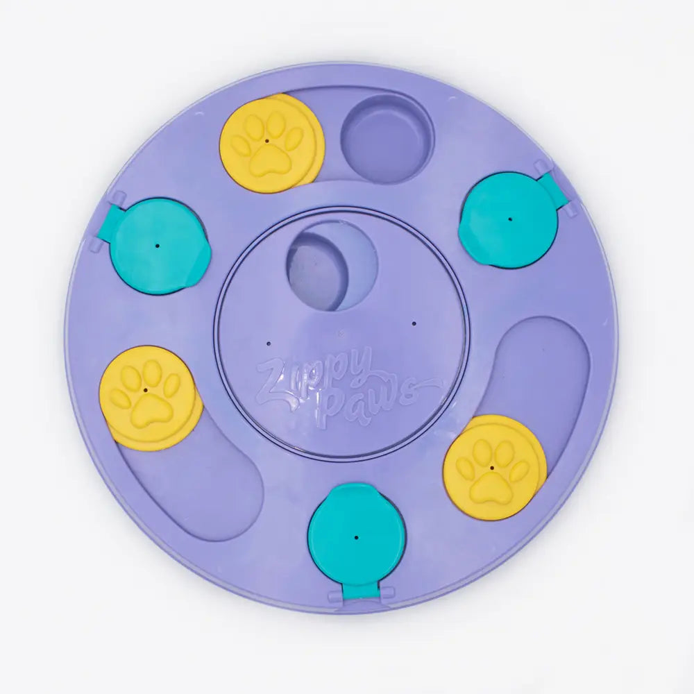 ZippyPaws Smartypaws Puzzler - Purple - Interactive Dog Toy Puzzle