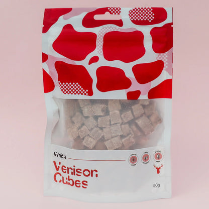 Waita Freeze-Dried Venison Cubes 50g For Dogs & Cats