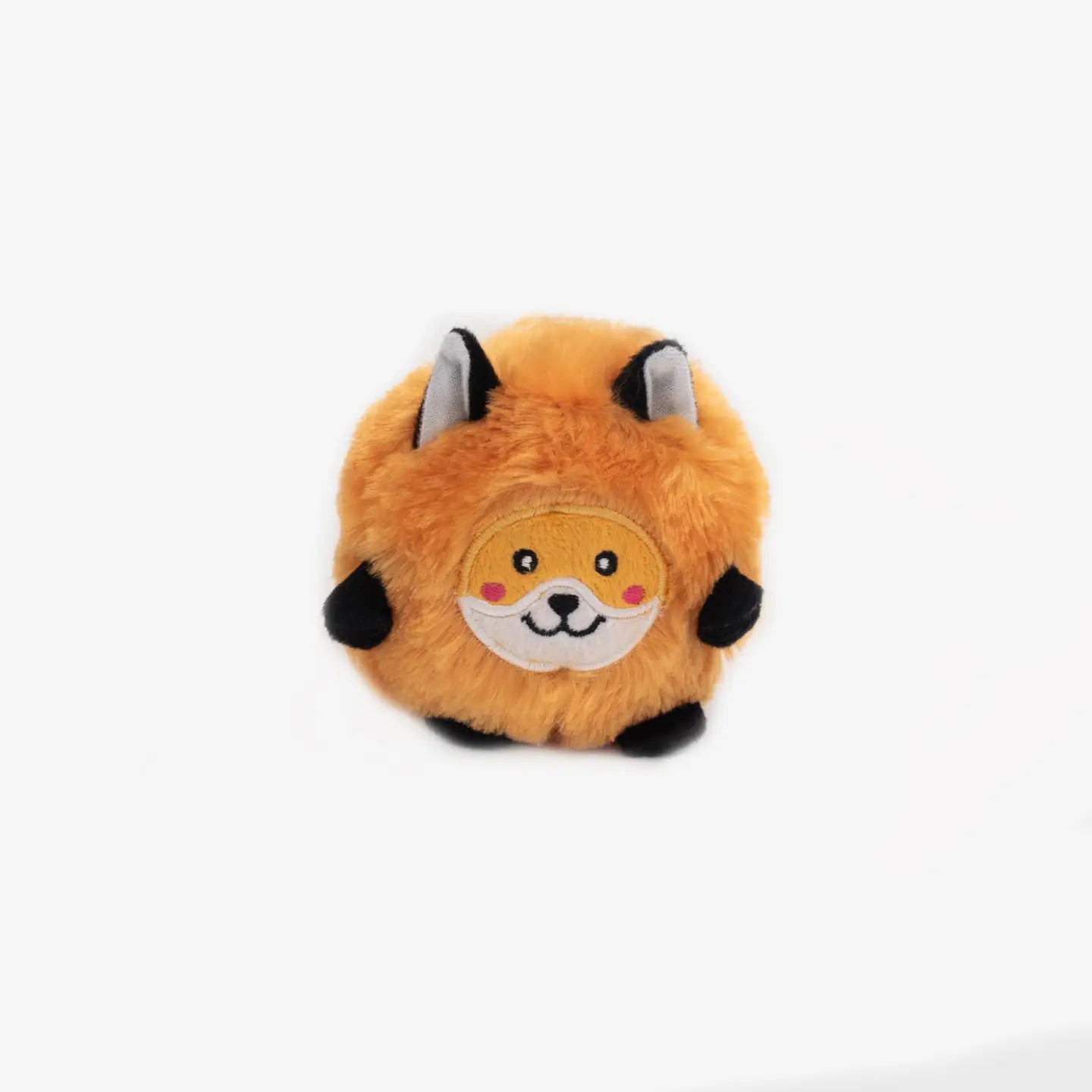 Bushy Throw Fox Squeaky Dog Ball